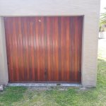 Meranti wooden garage door